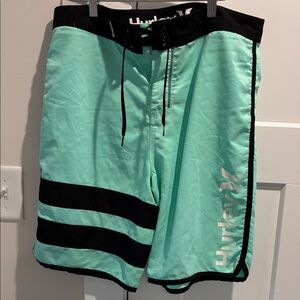 Hurley Phantom Men's Board Shorts - Aqua and Black